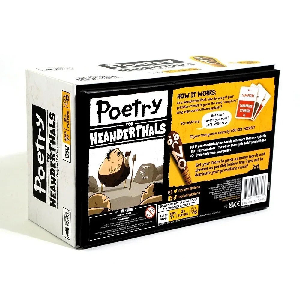 Exploding Kittens Poetry for Neanderthals by Exploding Kittens - Fun Family Games Exploding Kittens Poetry for Neanderthals by Exploding Kittens - Fun Family Games